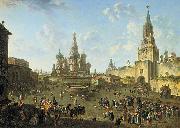 Fedor Yakovlevich Alekseev Red Square in Moscow oil painting on canvas